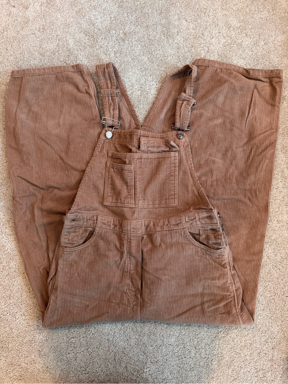ASOS Corduroy Overalls in Brown